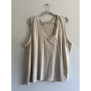 Cream Sleeveless Breastfeeding Blouse